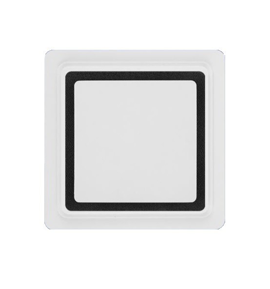 Теневой вентилятор - диффузор Technova SHADOW 100К Квадрат с обратным клапаном, под натяжной потолок